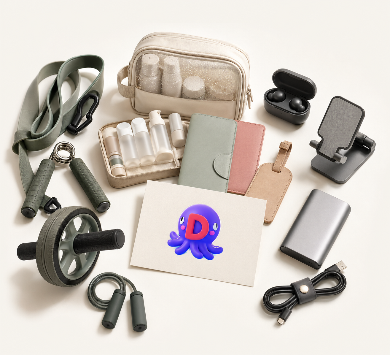 A LinkTok AI creator toolkit with commerce accessories and product content tools